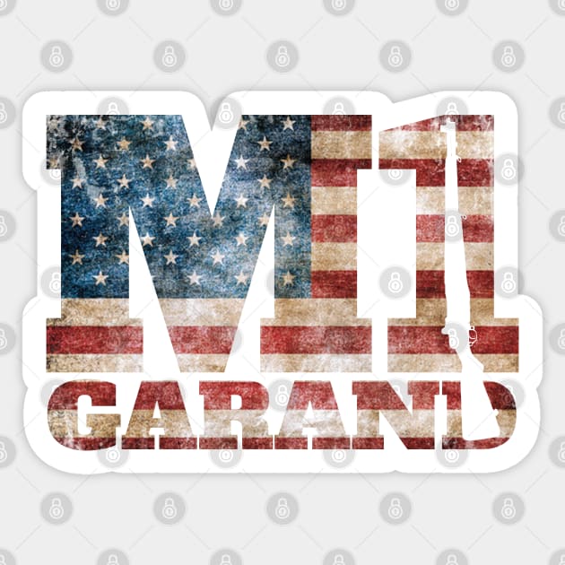 M1 Garand Enthusiast Land of the Free Sticker by GreenGuyTeesStore